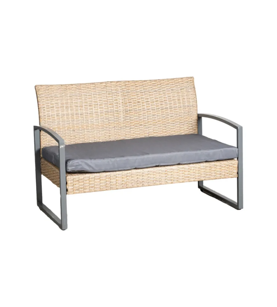 EuroGarden Mobili Da Giardino E Accessori|Set da giardino "iris" miele 4 sedute e tavolino