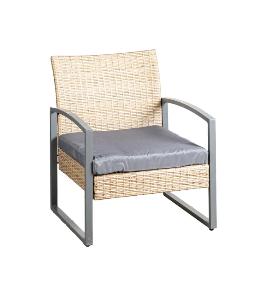 EuroGarden Mobili Da Giardino E Accessori|Set da giardino "iris" miele 4 sedute e tavolino