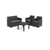Keter Mobili Da Giardino E Accessori|Set da giardino "marie lounge" colore grafite, 4 posti