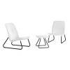 Best Set da giardino "rio balcony" con 2 poltrone e tavolo, colore bianco - Mobili Da Giardino E Accessori