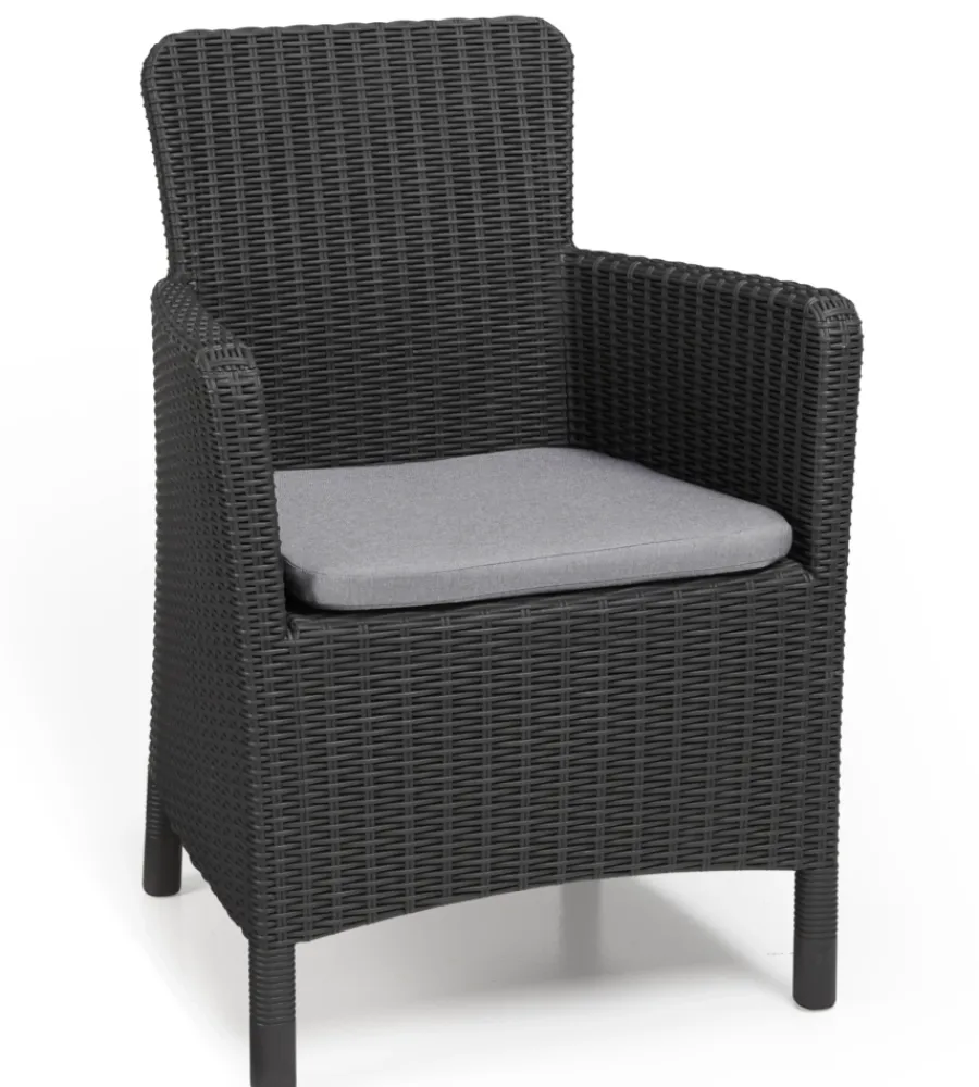 Keter Mobili Da Giardino E Accessori|Set da giardino "salvador balcony" con 2 poltrone e tavolo, colore grafite -