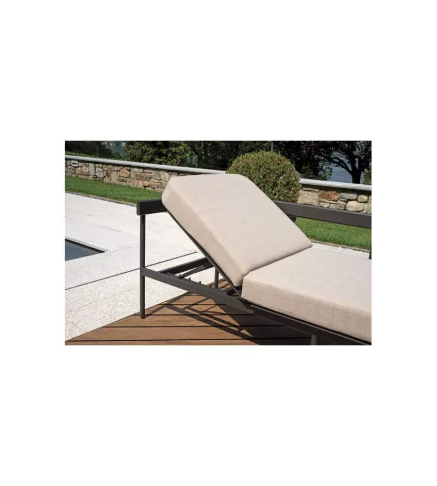 Discount Set da giardino solaria "torvaianica" in alluminio antracite sabbia 6 sedute e 1 tavolino Mobili Da Giardino E Accessori