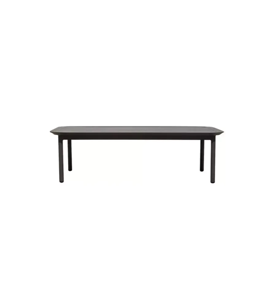 Discount Set da giardino solaria "torvaianica" in alluminio antracite sabbia 6 sedute e 1 tavolino Mobili Da Giardino E Accessori