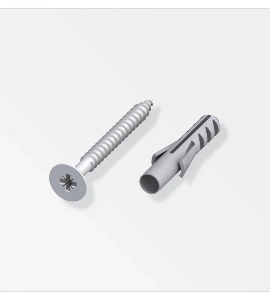 Ferramenta Per Mobili E Infissi-Alfer aluminium Set fissaggio a parete coaxis