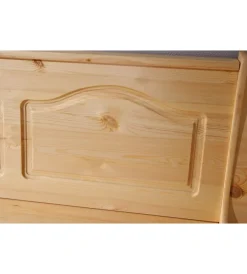 Tavoli|Set giropanca con contenitore in pino massello, 124/164x49x86 cm