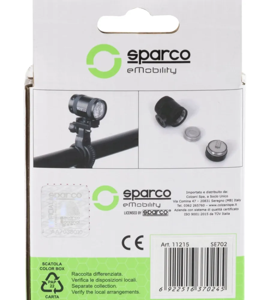 Auto Interno-Sparco Set luce per bicicletta anteriore e posteriore