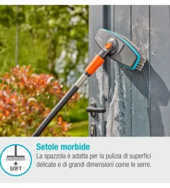 Gardena Attrezzatura Giardinaggio|Set manico per pulizia
