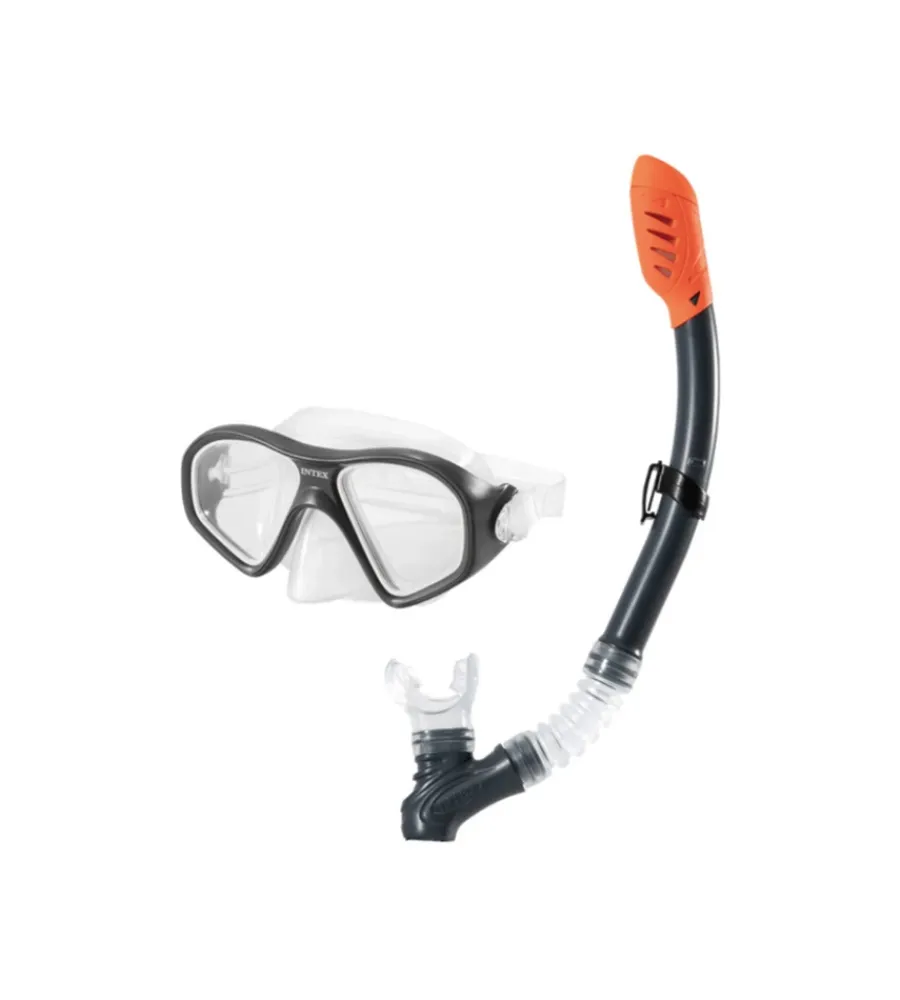 Sale Set maschera e boccaglio "reef rider" multicolore in plastica - cod. 55648 Piscine