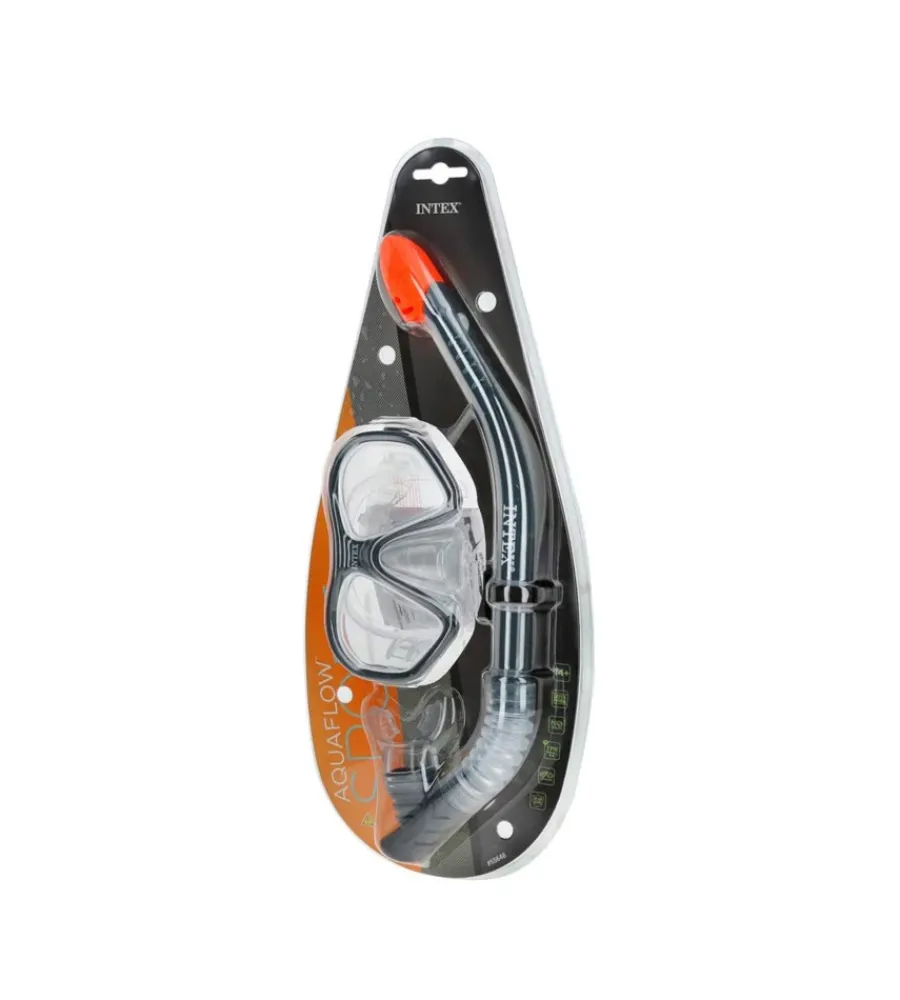 Sale Set maschera e boccaglio "reef rider" multicolore in plastica - cod. 55648 Piscine
