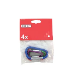 Sistemi Di Fissaggio|Set moschettoni alluminio 4 pezzi