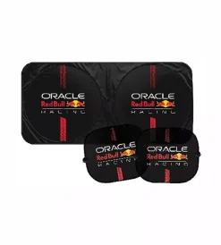 Oracle RedBull Racing Auto Interno|Set parasole e tendine redbull "powerbar"  nero e rosso