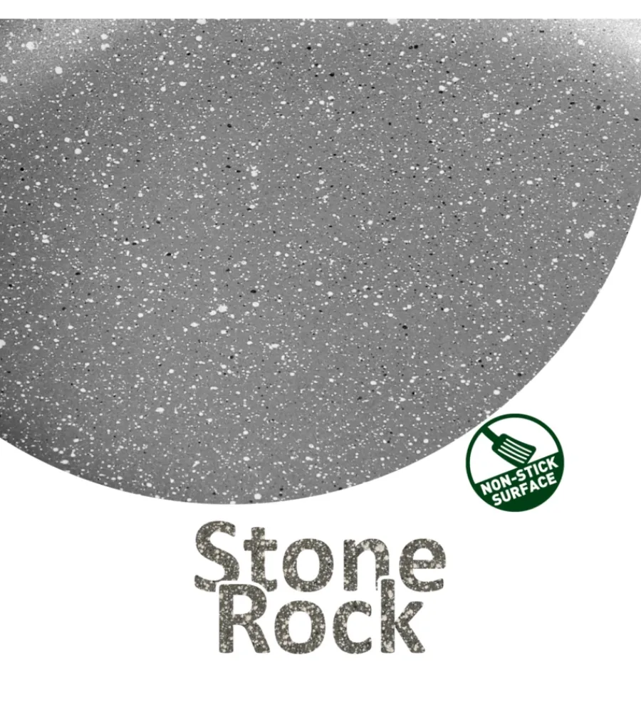 Campeggio-Brunner Set pentole da campeggio "gourmet rock ng 9+1 ø 22 cm" in alluminio antiaderente