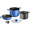 Campeggio-Brunner Set pentole da campeggio "skipper 4+1 ø 22" in alluminio antiaderente