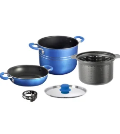 Campeggio-Brunner Set pentole da campeggio "skipper 4+1 ø 22" in alluminio antiaderente