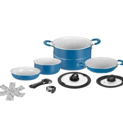 Campeggio-Brunner Set pentole da campeggio "carezza 7+1 ø 22" in alluminio
