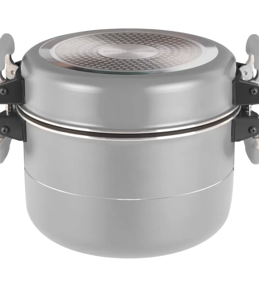 Brunner Campeggio|Set pentole da campeggio "fusion 7+1 ø 22" in alluminio e antiaderente