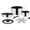 Brunner Campeggio|Set pentole da campeggio "academy ng 5+1 ø 20" in acciaio inox antiaderente