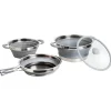 Brunner Campeggio|Set pentole da campeggio collassabili "volcano pasta al volo" in plastica e acciaio inox