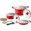 Campeggio-Brunner Set pentole da campeggio "cosmic 8+2" in alluminio antiaderente