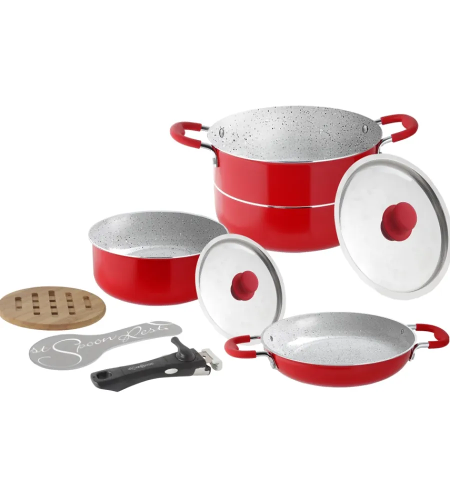Campeggio-Brunner Set pentole da campeggio "cosmic 8+2" in alluminio antiaderente