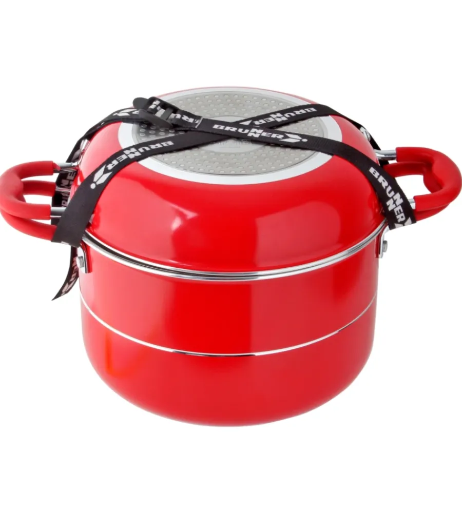 Campeggio-Brunner Set pentole da campeggio "cosmic 8+2" in alluminio antiaderente