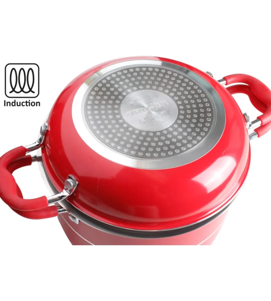 Campeggio-Brunner Set pentole da campeggio "cosmic 8+2" in alluminio antiaderente