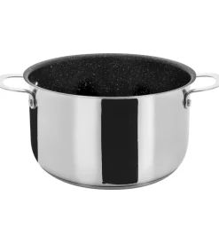 Campeggio-Brunner Set pentole da campeggio "academy ng 7+1 ø 20" in acciaio inox antiaderente