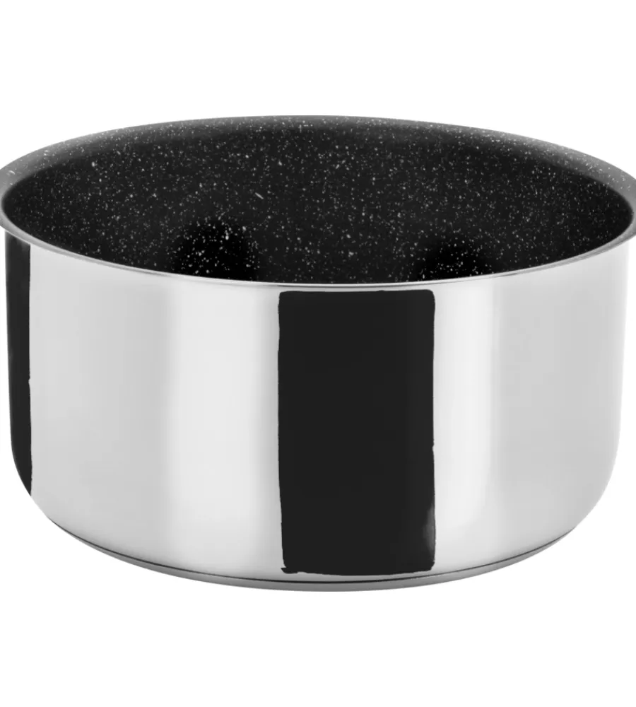 Campeggio-Brunner Set pentole da campeggio "academy ng 7+1 ø 20" in acciaio inox antiaderente