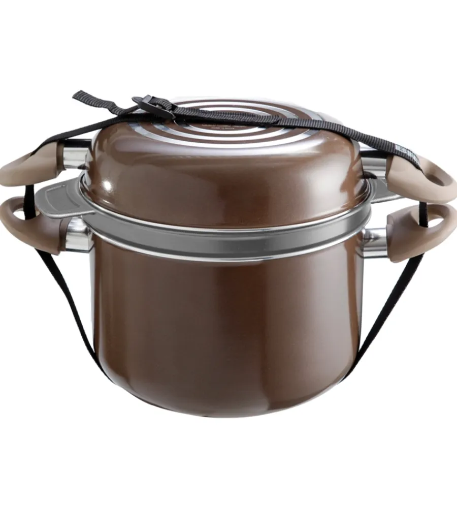 Brunner Campeggio|Set pentole da campeggio "chocolate 9+1 ø 22" in alluminio antiaderente