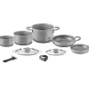Brunner Campeggio|Set pentole da campeggio "gourmet rock ng 8+1 ø 20cm" in alluminio antiaderente