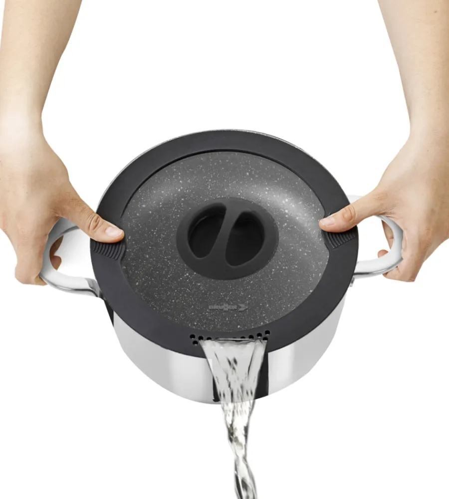 Online Set pentole da campeggio "academy high ng 7+1 ø 22" in acciaio inox antiaderente Campeggio