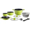 Hot Set pentole da campeggio "juniper ng 8+1 ø 24" in alluminio antiaderente Campeggio