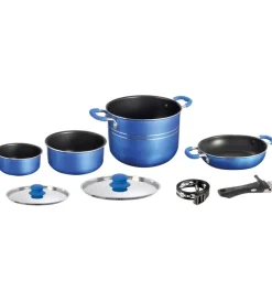 Brunner Campeggio|Set pentole da campeggio "skipper 7+1 ø 18" in alluminio antiaderente