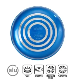 Campeggio-Brunner Set pentole da camperggio "skipper 6" in alluminio antiaderente
