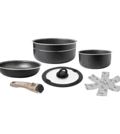 Campeggio-Brunner Set pentole da camperggio "pirate spacemaster ø 22" in alluminio antiaderente