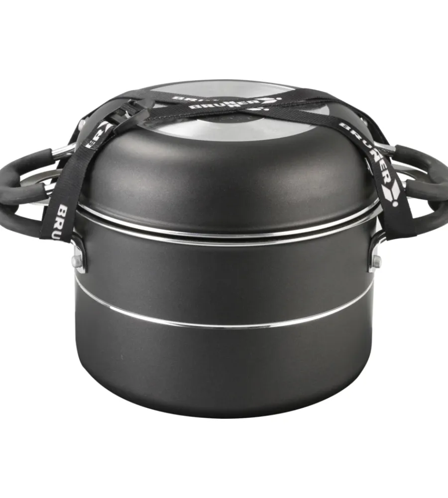 Campeggio-Brunner Set pentole da camperggio "pirate 7+1 ø 20" in alluminio antiaderente