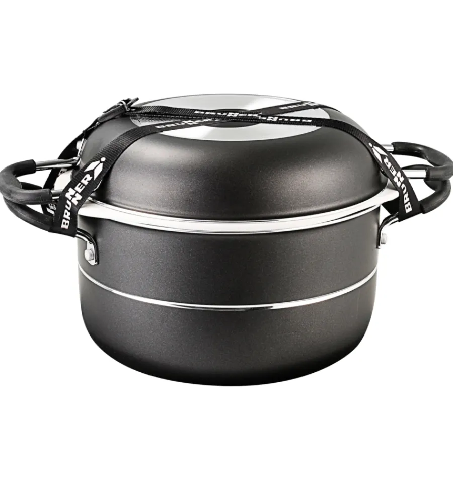 Brunner Campeggio|Set pentole da camperggio "pirate 9+1 ø 24" in alluminio antiaderente