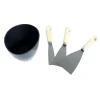 Utensili Edili|Set per stuccare, 3 spatole + scodella