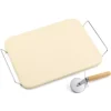 Ompagrill Barbecue|Set pietra e rotella tagliapizza 30x38 cm