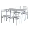 Tavoli- Set sala da pranzo "bergen" stone grey 4 sedute