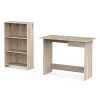 Best Set scrivania con cassetto e libreria 3 ripiani rovere Scrivanie E Cassettiere