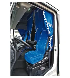 Auto Interno-Lampa Set tende e coprisedili per camion in microfibra blu -