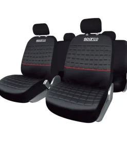 Auto Interno-Sparco Set universale ย spc1042 coprisedili auto completo nero/rosso
