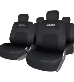 Auto Interno-Sparco Set universale sps402 coprisedili auto completo nero 3mm