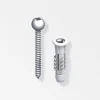 Ferramenta Per Mobili E Infissi-Alfer aluminium Set viti e tasselli 4x35mm - 5 pezzi.