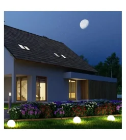 Illuminazione Per Esterno- Sfera decorativa da esterno luminosa led rgb ricaricabile
