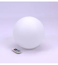 Illuminazione Per Esterno- Sfera decorativa da esterno luminosa led rgb ricaricabile