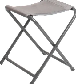 Brunner Campeggio|Sgabello "aravel 3d stool" in alluminio e 3durafeel grigio chiaro 27x40x45 cm