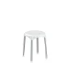 Online Sgabello da bagno tondo, bianco Accessori Bagno