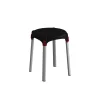 Hot Sgabello da bagno tondo colore nero, ø33x42,5 cm Accessori Bagno